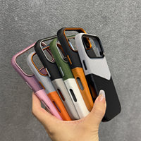 Étui de téléphone en cuir de luxe avec poche pour cartes et coutures, compatible iPhone 18 Pro Max 17 16 15, étui portefeuille magnétique