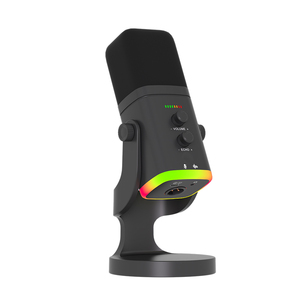 Easemelo Có Dây <span class=keywords><strong>USB</strong></span> Type-C Máy Tính Máy Tính Để Bàn <span class=keywords><strong>Microphone</strong></span> Cho Studio Chơi Game Sử Dụng Năng Động Mic Với Có Thể Điều Chỉnh Đa Màu Sắc RGB Đèn - Product Image 1