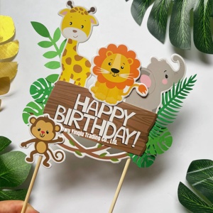 Adornos para Pastel <span class=keywords><strong>de</strong></span> <span class=keywords><strong>Cumpleaños</strong></span> con <span class=keywords><strong>Animales</strong></span> <span class=keywords><strong>de</strong></span> <span class=keywords><strong>la</strong></span> <span class=keywords><strong>Selva</strong></span>, Decoración <span class=keywords><strong>de</strong></span> Pastel con Lindos <span class=keywords><strong>Animales</strong></span> <span class=keywords><strong>de</strong></span> <span class=keywords><strong>la</strong></span> <span class=keywords><strong>Selva</strong></span> para Fiestas Temáticas <span class=keywords><strong>de</strong></span> <span class=keywords><strong>Cumpleaños</strong></span> - Product Image 3