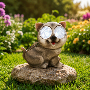 Escultura <span class=keywords><strong>de</strong></span> Resina <span class=keywords><strong>de</strong></span> Animal, Figura <span class=keywords><strong>de</strong></span> Gato Navideña, Hecha a Mano y Pintada a Mano, Decoración <span class=keywords><strong>de</strong></span> Jardín para Exteriores, Regalo al por Mayor, LED Solar, CE ROHS LIFA - Product Image 6