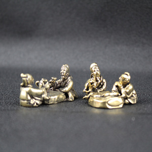 Brass Tabletop Ornaments Irregular Shape Hand Crafted For Collection Chinese Cultural Artifacts - Product Image 3