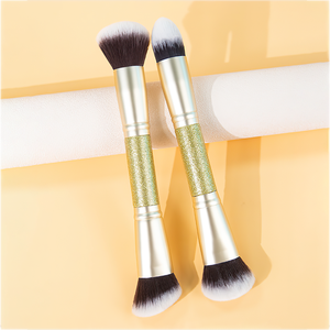 Nuevo diseño, crema de base <span class=keywords><strong>verde</strong></span>, corrector, herramienta cosmética de dos extremos, brocha de maquillaje grande y esponjosa de doble cara - Product Image 3