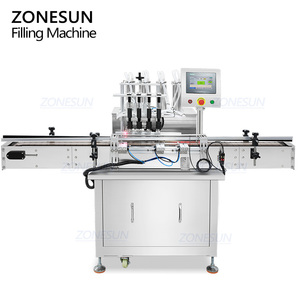เครื่องบรรจุของเหลวอัตโนมัติ ZONESUN ZS-YTZL4A แบบ 4 หัว สำหรับบรรจุภัณฑ์เครื่องสำอาง น้ำหอม ขวดต่างๆ พร้อมระบบป้องกันการไหลล้นและระบบสุญญากาศ - Product Image 6