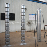 Pompe submersible électrique en acier inoxydable triphasée pour puits profonds, puissance totale de 10 ch, 15 ch, 30 ch, 35 ch, pompe à eau submersible