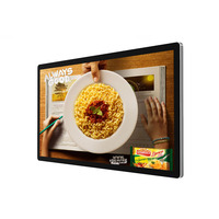 Écran LCD numérique de 21,5 pouces pour menu de restaurant, magasin de détail et signalétique d'ascenseur avec affichage anti-reflet et CMS intégré