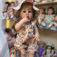 Poupées de bébé Reborn réalistes se sentant réalistes nouveau-né adorables poupées de bébé de la vie réelle avec le kit d'alimentation