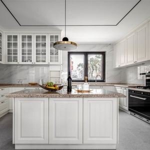 Accessoires de cuisine en bois massif de style minimaliste européen en forme de U, fabrication directe d'usine, boutons en laiton - Product Image 6