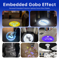 Projecteur Gobo de logo LED en alliage d'aluminium étanche IP67 personnalisé pour l'extérieur verre de mariage décoratif de Noël