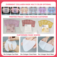 Masque facial au collagène raffermissant et resserrant les pores, enrichi en vitamine C, acide hyaluronique et nicotinamide, pour tous types de peaux (vente en gros)