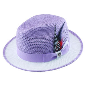 <span class=keywords><strong>Chapeau</strong></span> Fedora d'été bicolore en <span class=keywords><strong>paille</strong></span>, personnalisé avec ruban et plumes, respirant, tissé, style Trilby Panama pour hommes et femmes, vente en gros - Product Image 3