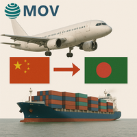 Fret maritime DDP Chine Bangladesh Porte à Porte 35-50 Jours LCL+Express MOV Assurance logistique internationale Prêt pour l'e-commerce Daraz