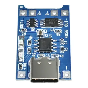 TP4056 <b>5V</b> <b>1A</b> Type-c <b>USB</b> 18650 Lithium Battery Charging Board Charger Module with Protection Dual Functions - Product Image 2