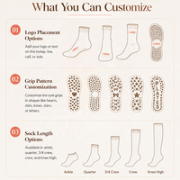 Chaussettes de Pilates antidérapantes tendance, chaussettes de yoga à motif personnalisé, chaussettes légères et respirantes pour femmes, entraînement à domicile