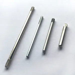 CNC pequeño latón doble rosca 20mm eje de pasador de Metal precio acero al carbono eje redondo personalizado precisión 304 EJE DE ACERO INOXIDABLE