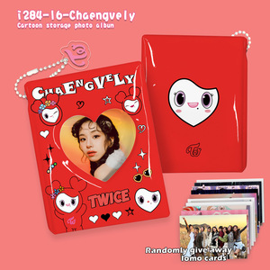 KPOP TWICE LOVELY Cartoon PVC Card Books Chaeyoung Nayeon Tzuyu <span class=keywords><strong>MOMO</strong></span> Sana Photo Cards Display Holder Card Binder Fans Collection - Product Image 2