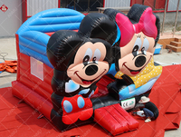 Château gonflable en PVC de qualité commerciale, jouets de location pour fêtes d'enfants, Minnie Mouse, Mickey Mouse, maison de rebond gonflable