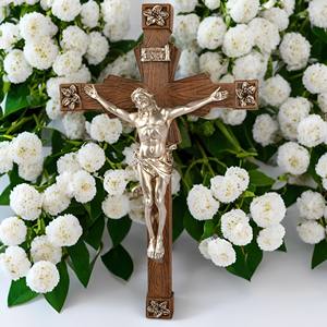 Productos en Stock, Estatuas Católicas <span class=keywords><strong>de</strong></span> Resina, <span class=keywords><strong>Cruz</strong></span> Cristiana <span class=keywords><strong>de</strong></span> Jesucristo y Decoración del Hogar, Crucifijo <span class=keywords><strong>de</strong></span> 19.09'' <span class=keywords><strong>de</strong></span> Alto, Placa Religiosa para Pared - Product Image 5