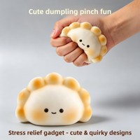 Jouet Squishy Surprise Adorable en Forme de Dumpling, Boîte Mystère en Caoutchouc Souple, Unisexe, à partir de 6 Ans, Anti-Stress et Amusant