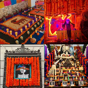 Guirnalda de Flores de Caléndula Artificiales DAMAI de 75g, Decoraciones para el Día de Muertos, Decoración para Fiestas de Halloween - Product Image 2