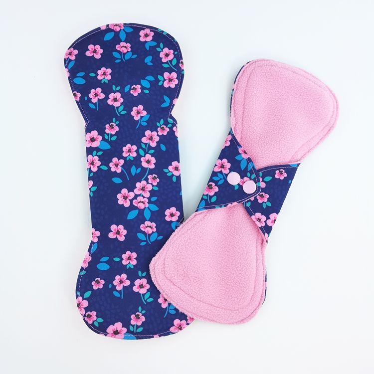 Reusable Women Bamboo Charcoal Cloth Washable Menstrual Pad Leak-proof Sanitary Napkin