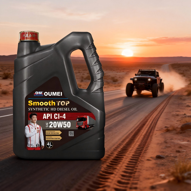 20W50 CI-4 Rated 4L Diesel Engine Oil-OM SMOOTH TOP Heavy Duty Formula