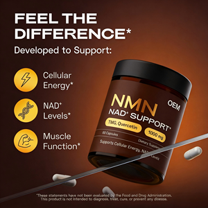 Cápsulas OEM NAD 1000mg NAD+ con TMG, Quercetina y Resveratrol, 60 Cápsulas, Suplemento Dietético Antienvejecimiento - Product Image 4