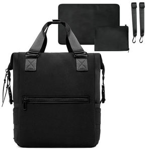 Sacca per pannolini in Neoprene per neonati fasciatoio borsa da viaggio OEM zaino isolante multifunzione solido in Neoprene - Product Image 1