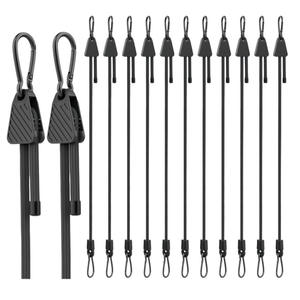 Ensemble de cordes élastiques rondes réglables avec mousqueton, best-seller transfrontalier, pour le camping, le cyclisme, la fixation de bagages et de cargaisons - Product Image 1