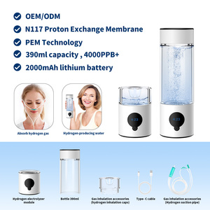 Générateur d'eau hydrogénée portable multifonction intelligent japonais de petite taille pour bouteilles, à électrolyse commerciale - Product Image 4