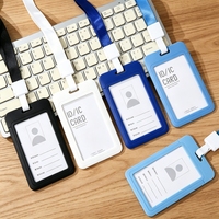 Étui pour carte de transport en plastique ABS avec porte-carte coulissant en feuille PET, pour accès au transport en commun, direct usine