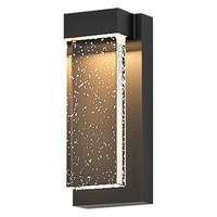 Applique murale d'extérieur moderne IP65 Applique de jardin en acier inoxydable Lampe lanterne noire étanche pour porte de patio ou luminaire mural