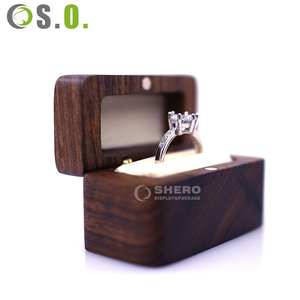 Premium Custom Shape <b>Wooden</b> Jewelry Box High-quality Diamond Ring Jewelry Box Watch Wood Box with LED Lighting Bracelet Wood Box - Product Image 5