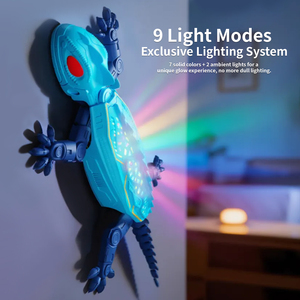 <span class=keywords><strong>Robot</strong></span> Gecko <span class=keywords><strong>Telecomandato</strong></span> a 6 Canali da 2.4 GHz Ricaricabile con Luci, Giocattolo Rampicante su Muro - Un Regalo Unico e Divertente per Bambini - Product Image 5