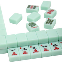 Meilleures ventes : Ensemble de mahjong américain de luxe vert, sur mesure, de haute qualité, durable, 166 cartes, en mélamine, pour adultes