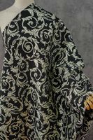 Tissu Jacquard Doré à Motifs Gaufrés Style Palais pour Robe, Gilet et Coussin Vintage