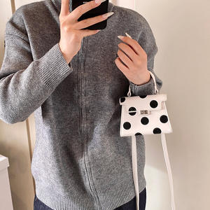 中国供应商2025新到女性时尚小圆点手袋女孩迷你手袋ins热卖女士口红包 - Product Image 3