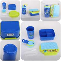 Ensemble de boîtes à lunch pour enfants, boîte à bento assortie avec bouteille d'eau, récipient alimentaire anti-fuite pour la rentrée scolaire