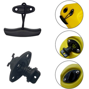 Kit de pièces de kayak en plastique avec poignée, anneau en D, corde élastique, vis pour accessoires de bateau - Product Image 4