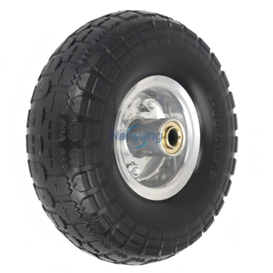 10inch PU Foam <b>Wheel</b> 4.10/3.50-4 Flat-Free Hand Trolley <b>Replacement</b> <b>Wheel</b> with 1/2inch Bearing - Product Image 3