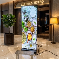 Affichage LED haute luminosité, affiche numérique, écran LED double face pour panneau publicitaire