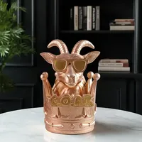 Drôle de G.O.A.T. Trophée-Prix du meilleur lieu de travail, Goat Trophy Cup avec couronne, pour patron, employé, champion