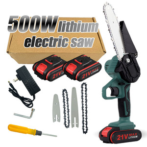 F FDLJ-7-2 Portable 6 pouces portable <span class=keywords><strong>sécateur</strong></span> de jardin tronçonneuse batterie au Lithium scie à chaîne à vendre - Product Image 1