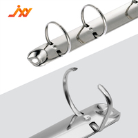 Anillas Metálicas para Encuadernación en Forma de D y O, Clips para Hojas Sueltas, Accesorios para Carpetas de Archivo A4/A5/A7, Anillas de Encuadernación para Papelería