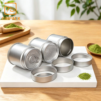 Boîte de conserve ronde en fer blanc personnalisable pour aliments, fabriquée avec des matériaux recyclés et dotée d'un couvercle à vis