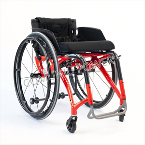 כסא גלגלים ספורטיבי מתקפל קל משקל, ידני, מפעיל, מסיבי פחמן של MUNIU - Product Image 3