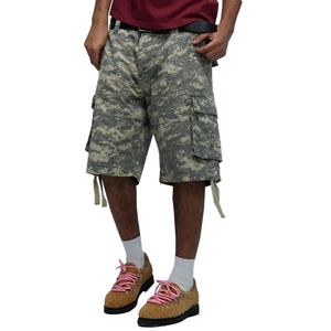 Shorts Cargo Vintage 100% Coton pour Hommes, Style Streetwear, Camouflage Numérique, Décoration Ruban, Été, Unisexe, Vente en Gros - Product Image 4