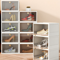 Sésame fourmi boîte organisateur de stockage de chaussures en plastique armoire à chaussures Transparent acrylique boîte de stockage pour chaussures