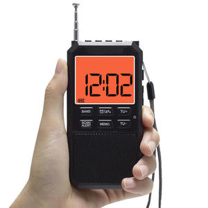 Radio AM/FM de Bolsillo Ultraligera con Pantalla LCD Digital, Escaneo, Alerta, Memoria, Preajustes, Batería Recargable, Portátil, Deportiva - Product Image 5