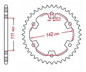 Catena 525 personalizzata 38T ruota dentata posteriore per <span class=keywords><strong>Royal</strong></span> Enfield <span class=keywords><strong>Continental</strong></span> <span class=keywords><strong>GT</strong></span> 650 intercettore 2019-2024 - Product Image 4