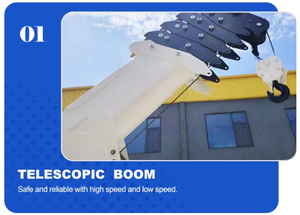 עגורן עכביש 2-12 טון, עגורן זחלילי קטן לבנייה עם זרוע טלסקופית - Product Image 4